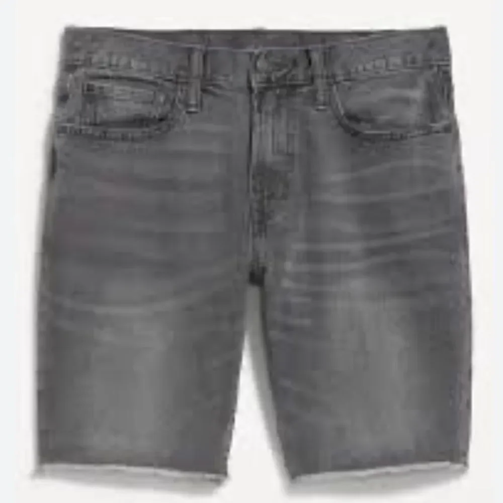 Old Navy Faded Black Jean Shorts Distressed Style - Picture 1 of 11